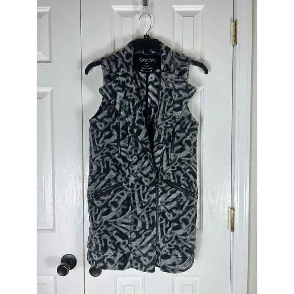 Calvin Klein Womens Fleece Vest Size Small
